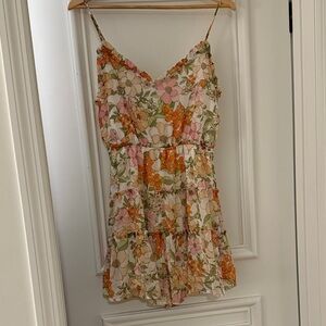 fab'rik Multicolor Smocked Floral Dress